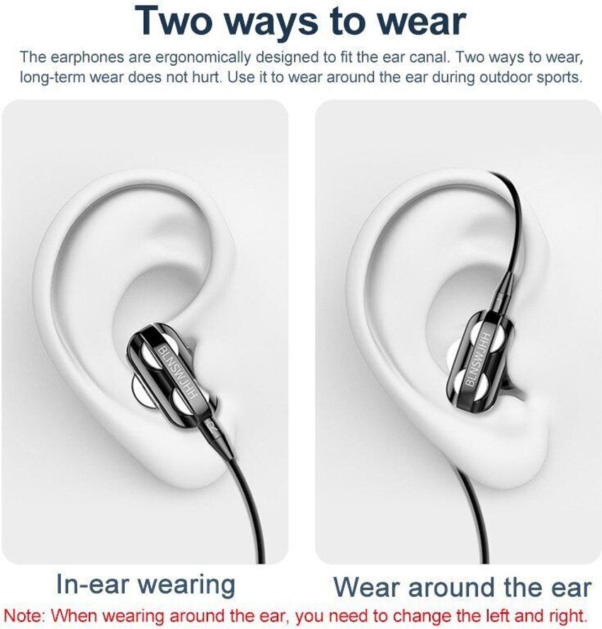 MI STS A4 3.5mm In Ear Earbud Quad core Dual Dynamic Driver 6D