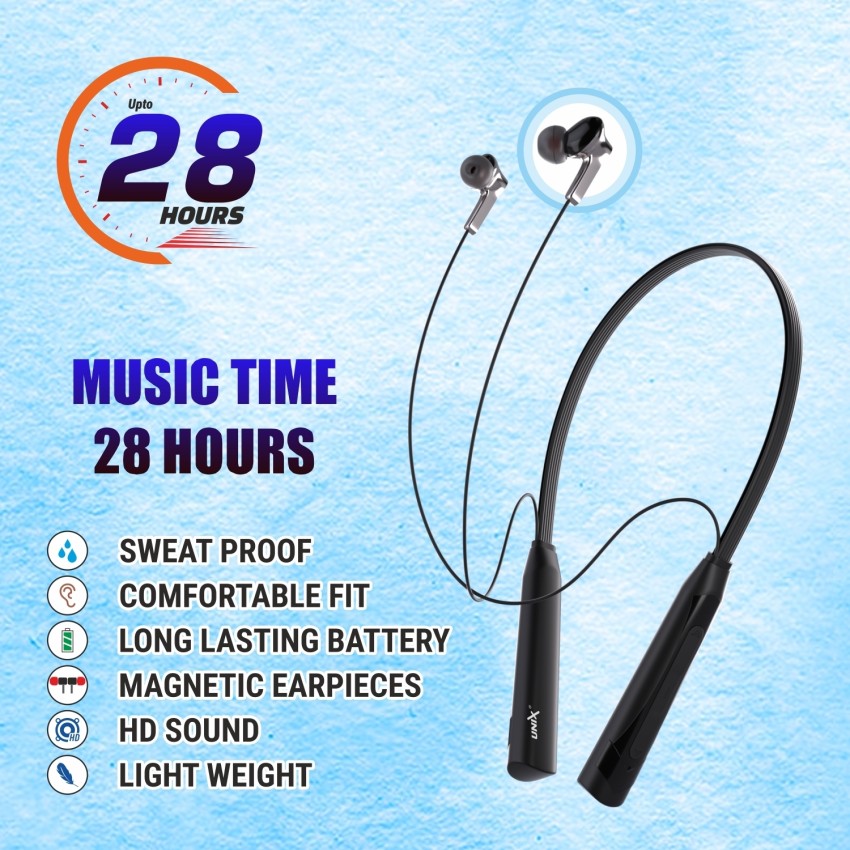 Unix WIRELESS NECKBAND 28 Hours Battery Backup Bluetooth Price in India Buy Unix WIRELESS NECKBAND 28 Hours Battery Backup Bluetooth Online Unix Flipkart