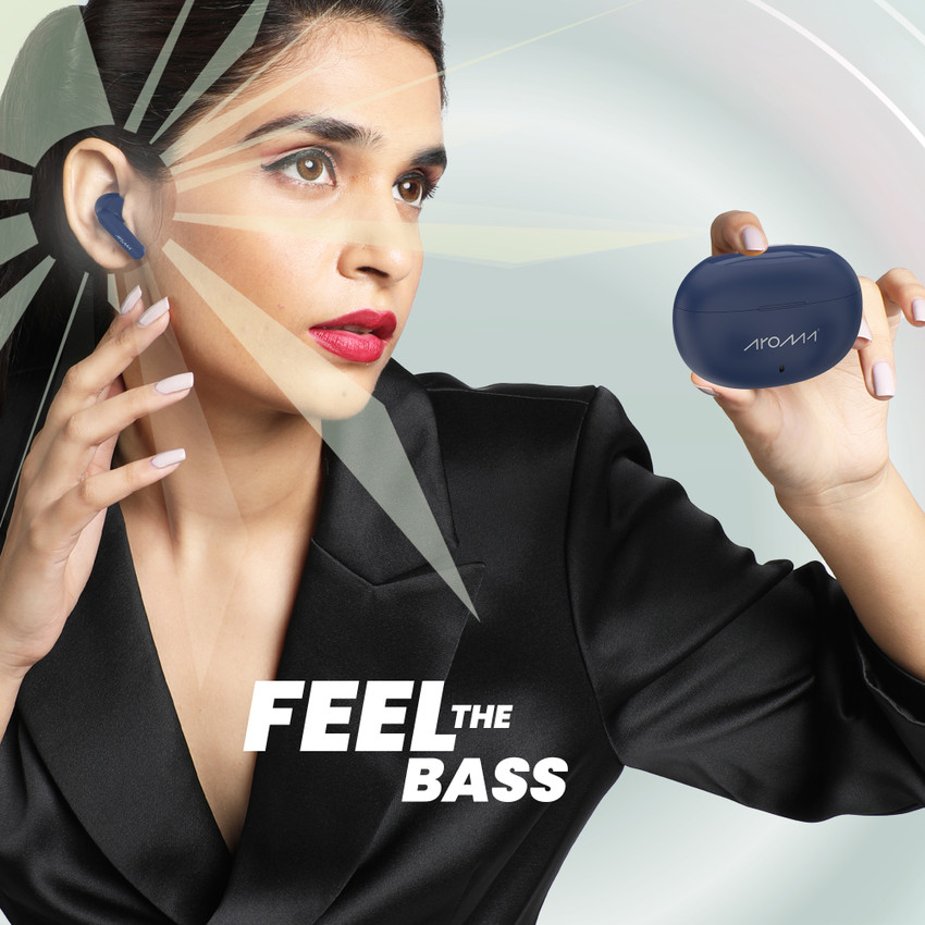 Aroma NB126 King Kong Upto 60 Hours Playtime TypeC Fast Charging Dual Pairing Earbud Bluetooth Price in India Buy Aroma NB126 King Kong Upto 60 Hours Playtime TypeC Fast Charging