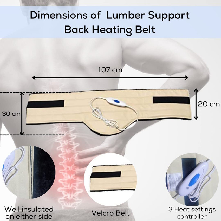 Heating top lumbar pad