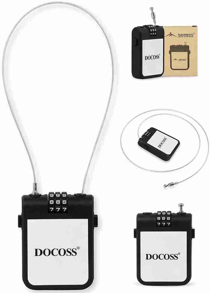 DOCOSS Steel Cable Lock For Helmet Price in India Buy DOCOSS