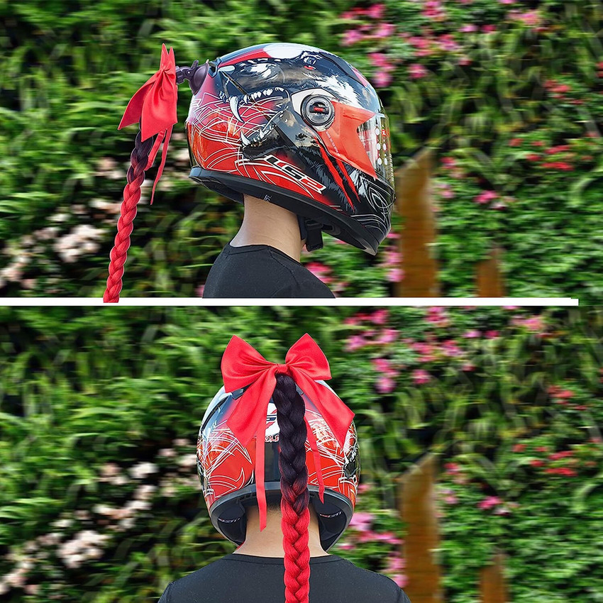 Bike helmet outlet with ponytail