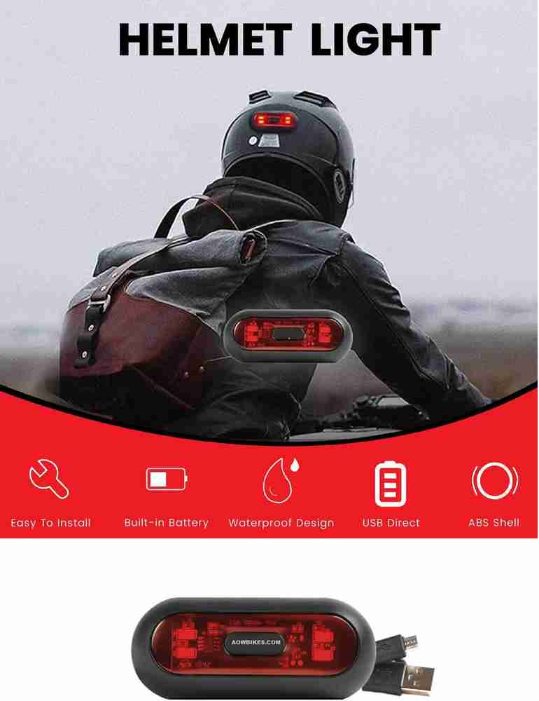 Helmet with lights built in deals