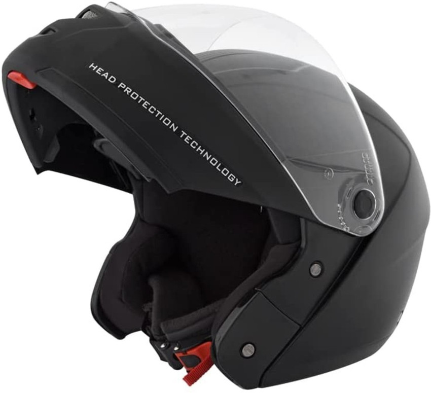 Helmet shop visor lock