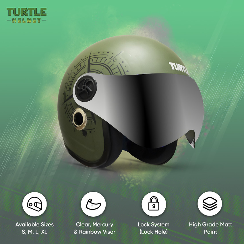 Helmet with lock discount hole