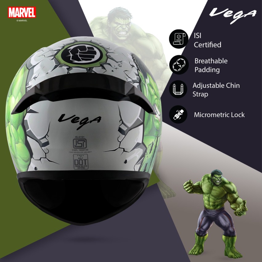 Incredible hulk deals motorcycle helmet