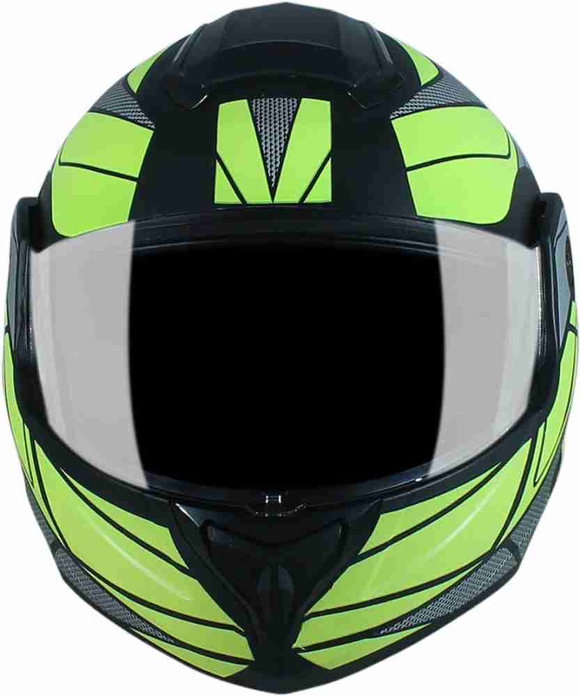 Lime green 2024 motorcycle helmet