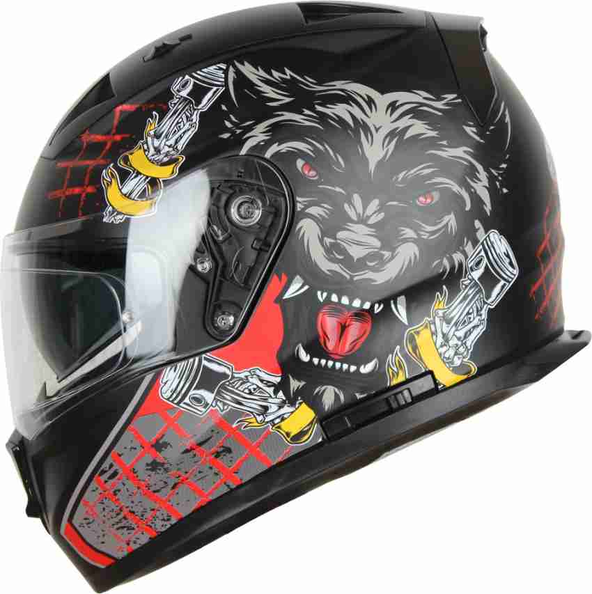 Wolf design motorcycle hot sale helmet