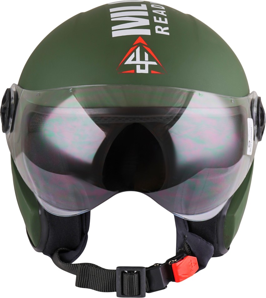 Green helmet for online bike