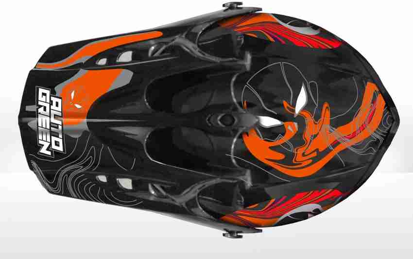 FOROLY Auto Green X 7 Alien ABS Material with Rainbow visor