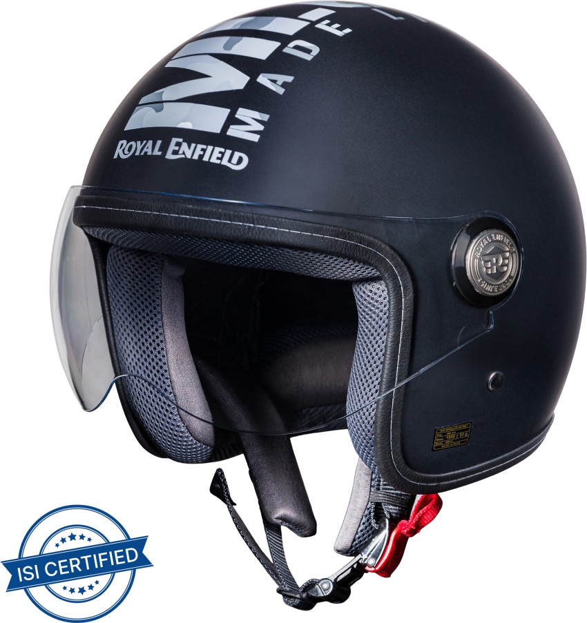 Royal enfield best sale half face helmet