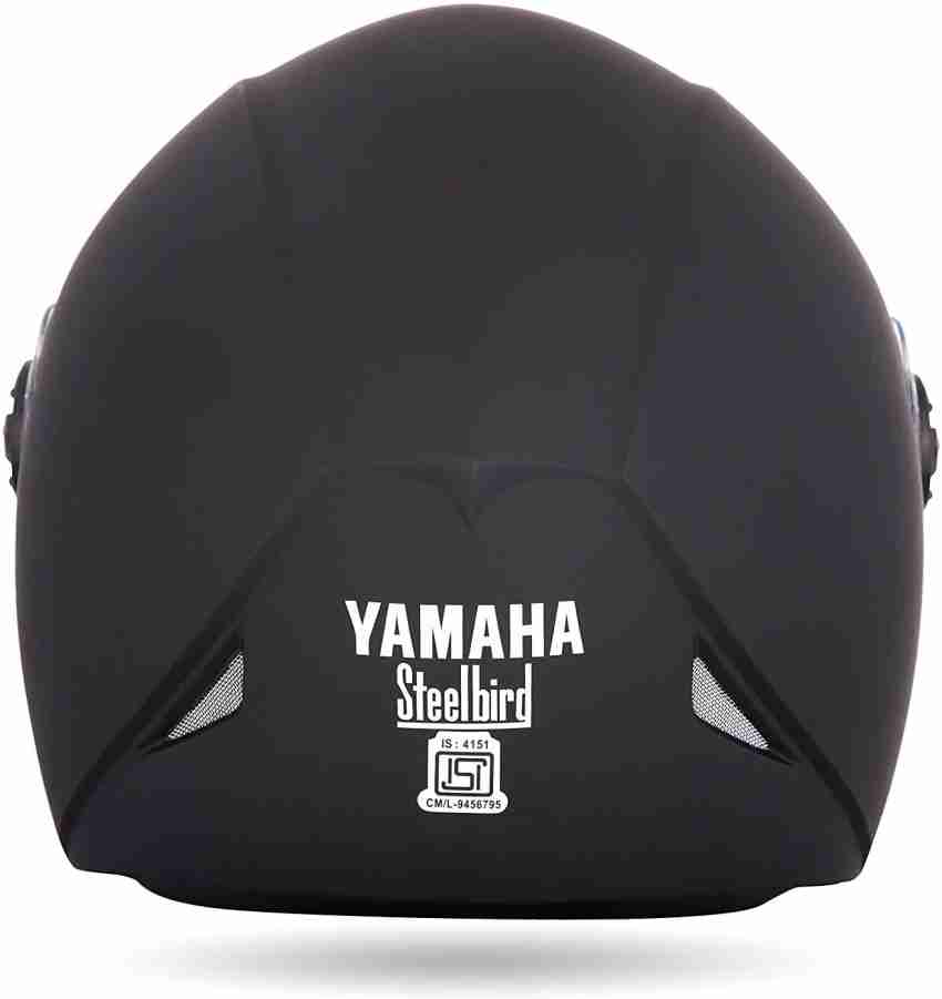 TheBuyBox Yamaha YR6 Half Face Helmet (Matt Black, Size L 