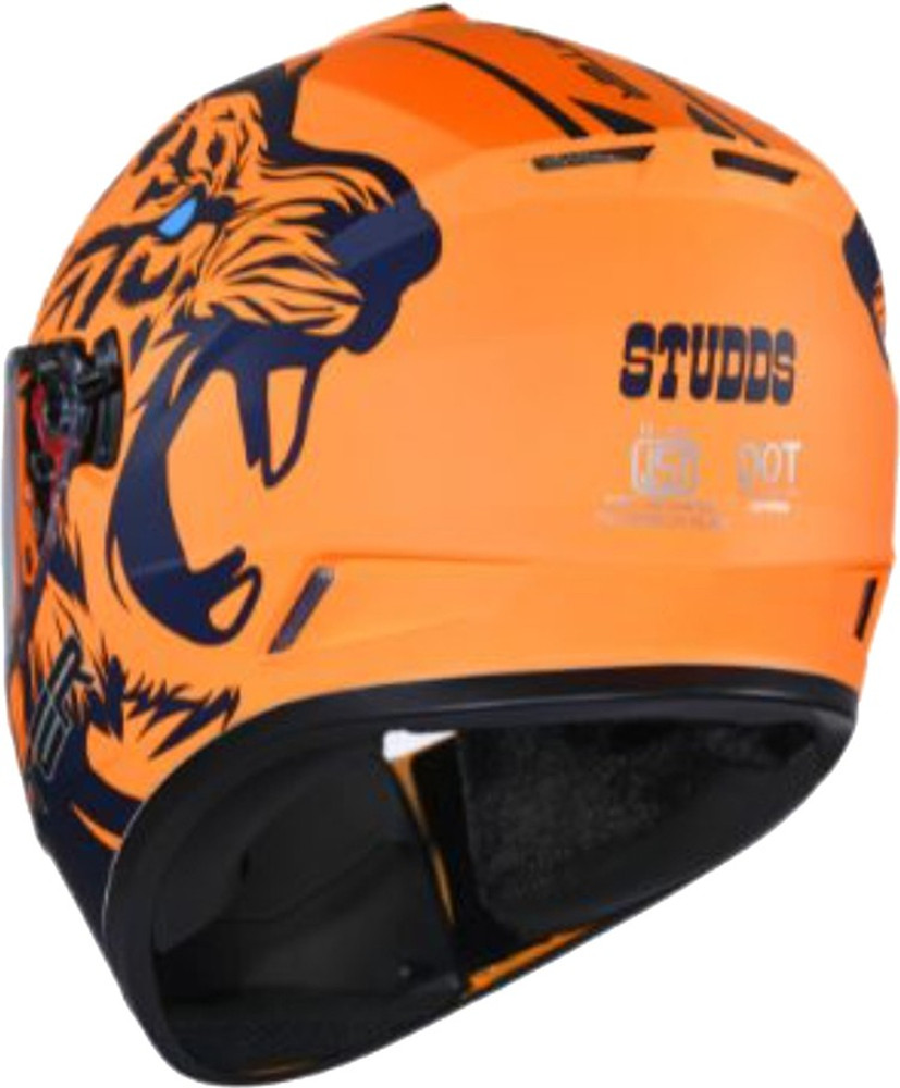 Studds store helmet orange