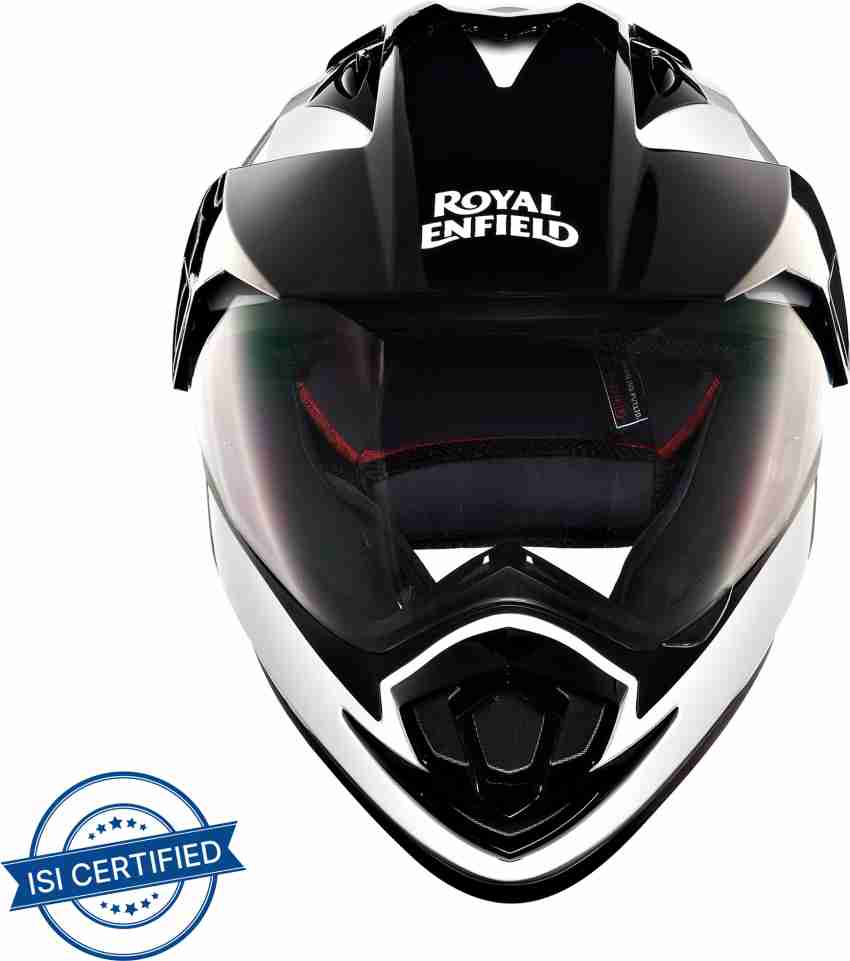 ROYAL ENFIELD DS ESCAPADE WHITE BLACK M 57 CM Motorbike Helmet