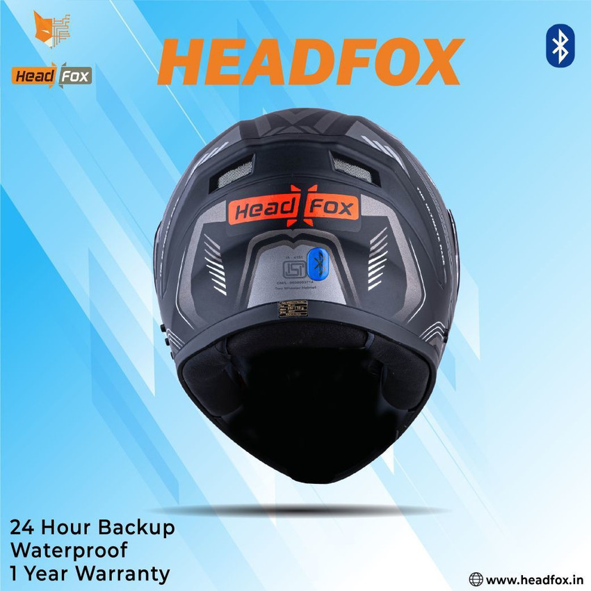 Head fox N1 SMART BLUETOOTH Rtr Ultimate Matt Black Grey Clear