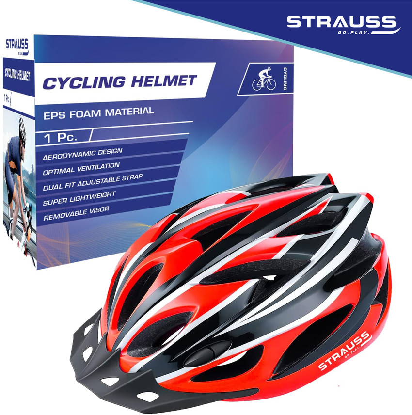 Strauss Adjustable Cycle Bicycle For Boys Adults Cycling Helmet