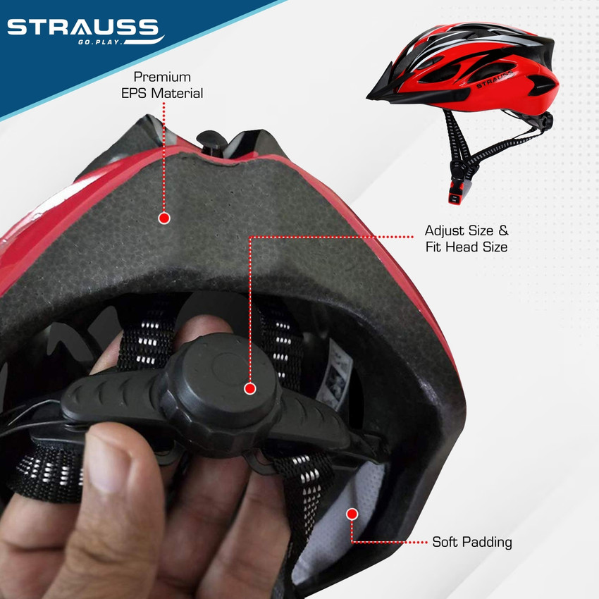 Strauss Adjustable Cycle Helmet Bicycle Helmet For Boys Adults