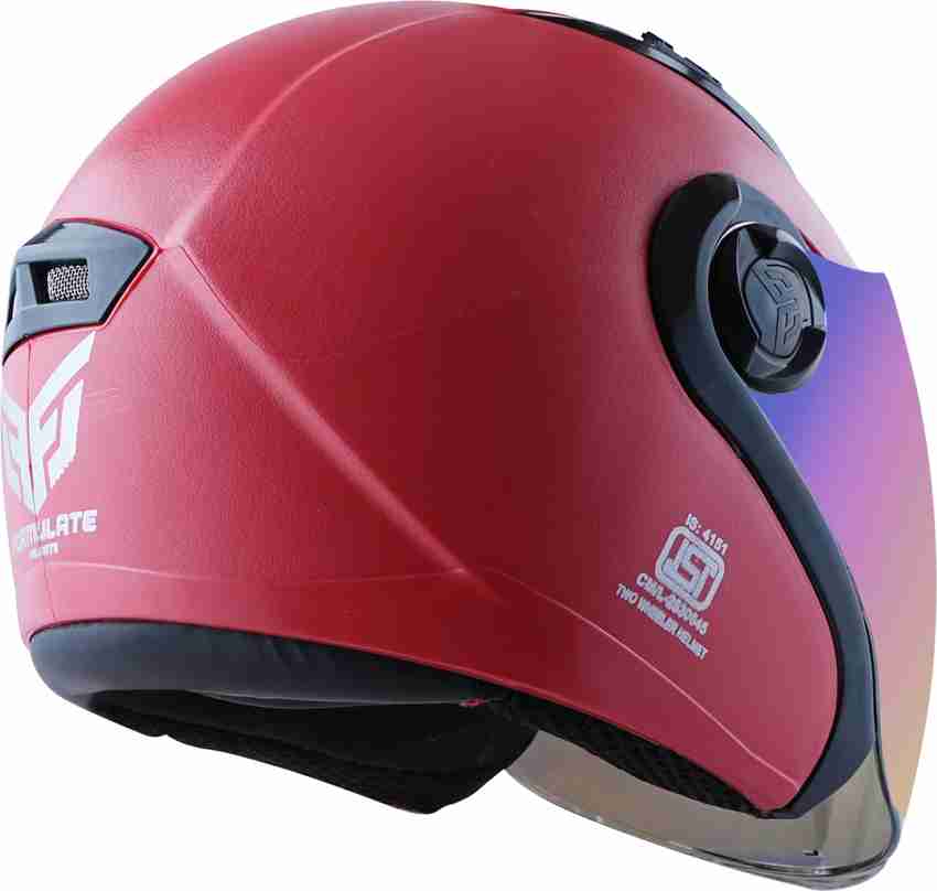 NG Auto Front OPEN FACE Helmet Outer Clear Visor ISI Certified