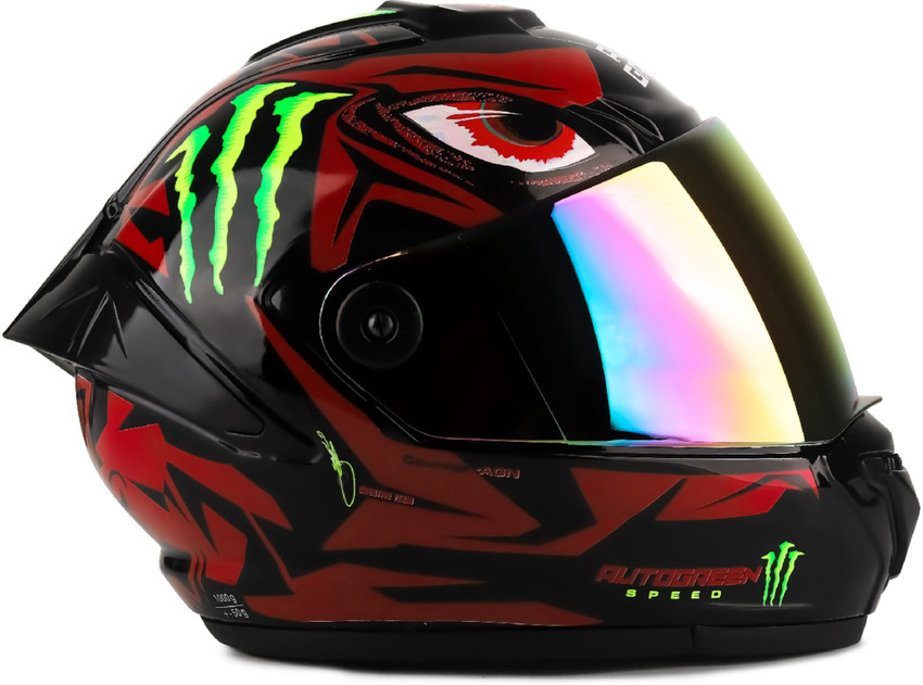 Monster motorbike helmet sale