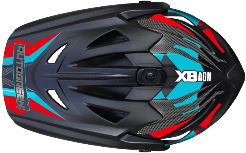 FOROLY Autogreen X-8 AGN Graphics Motocross Motorbike Helmet