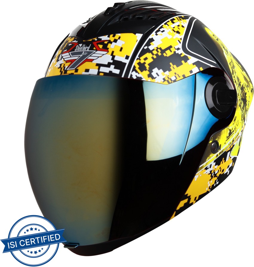 Steelbird GT Off Road ISI Certified Motocross Double Visor Full Face H –  Shop On Steelbird