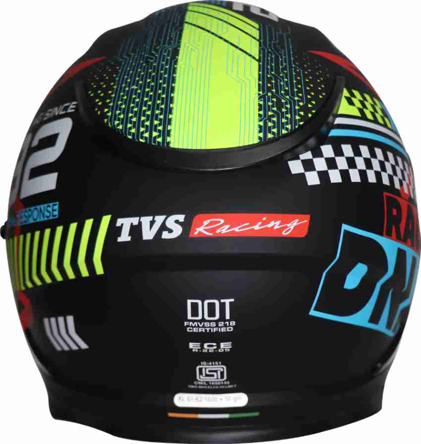 TVS Racing Bluetooth Ready Helmet for Men s Bike Full Face Helmet