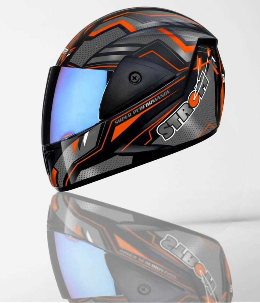 Racing 1 Strom with Rainbow Visor ABS Material Unisex Motorbike