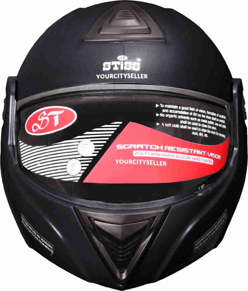 stiss Matte Black Classy Flip Up Men Motorbike Helmet Buy stiss