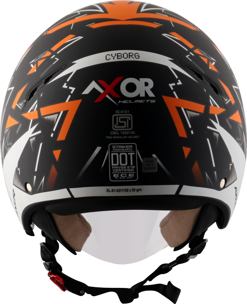 Axor Striker Cyborg Dual Visor Motorbike Helmet Buy Axor Striker
