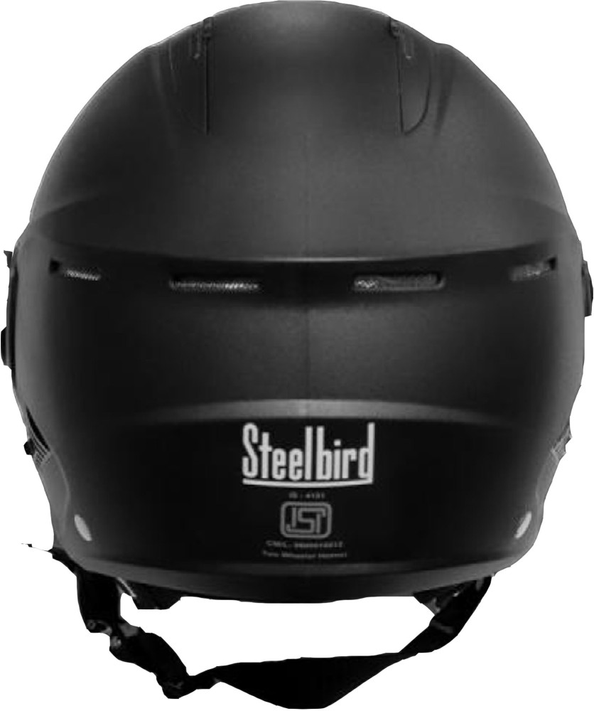 Steelbird SBH-24 Axa Dashing Black Open Face 600 MM Motorbike Helmet - Buy  Steelbird SBH-24 Axa Dashing Black Open Face 600 MM Motorbike Helmet Online  at Best Prices in India - Motorbike