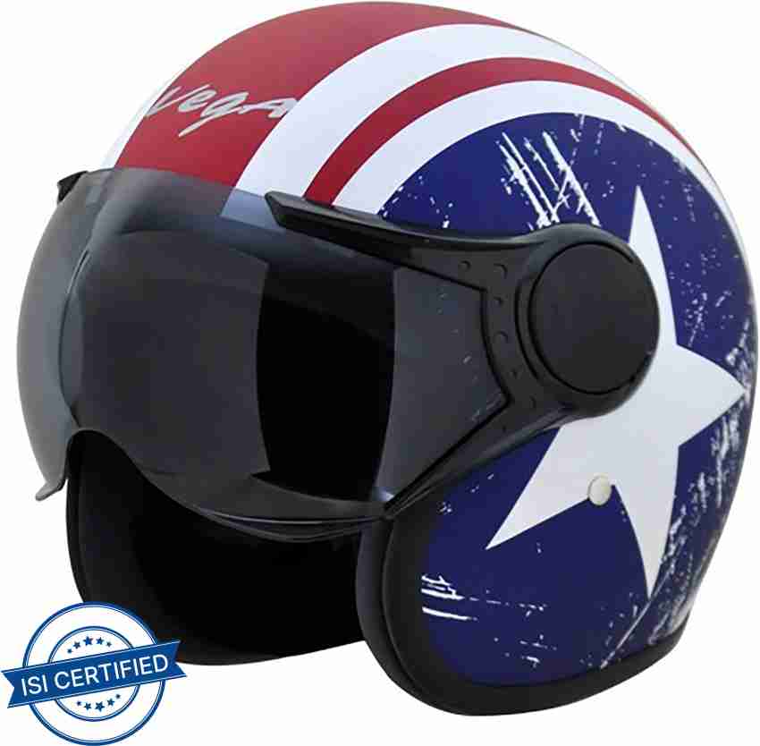 Vega jet best sale star helmet