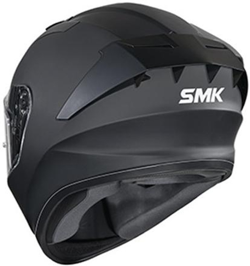 Smk full black helmet sales