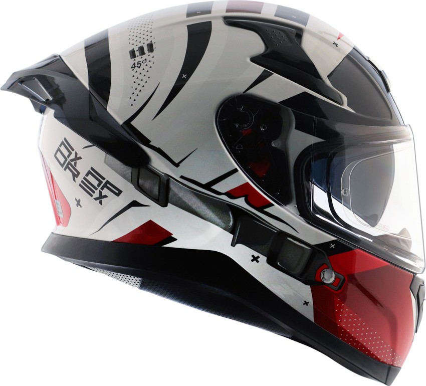 White sales red helmet