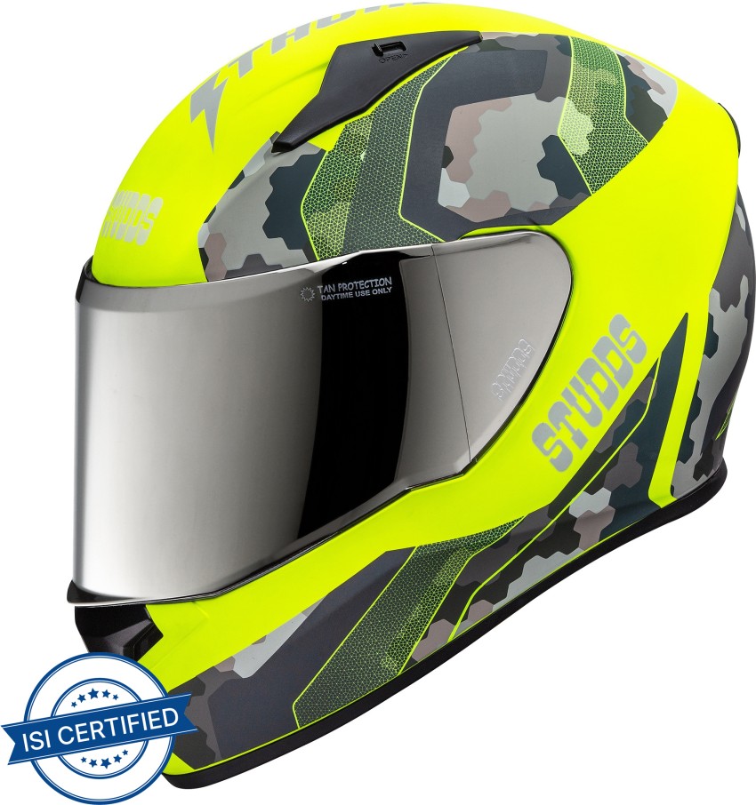 Studds hot sale green helmet