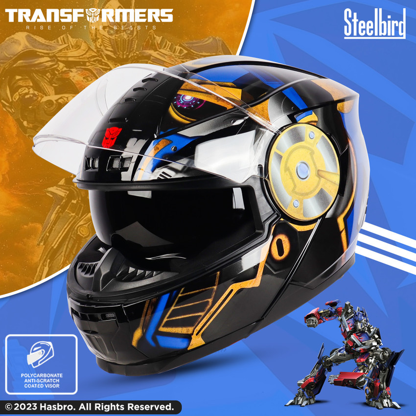 Steelbird SBH 40 Transformers Optimus Prime ISI Certified Full