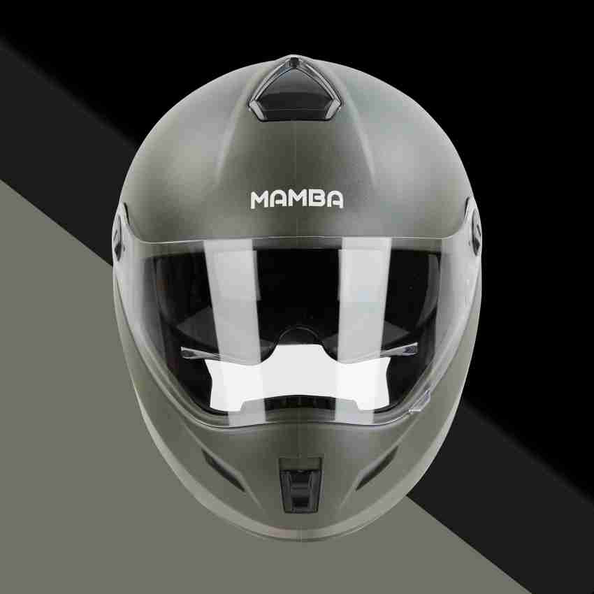 Steelbird Cyborg Double. Full Face, Inner Smoke Sun Shield And Outer Clear Visor Motorbike Helmet