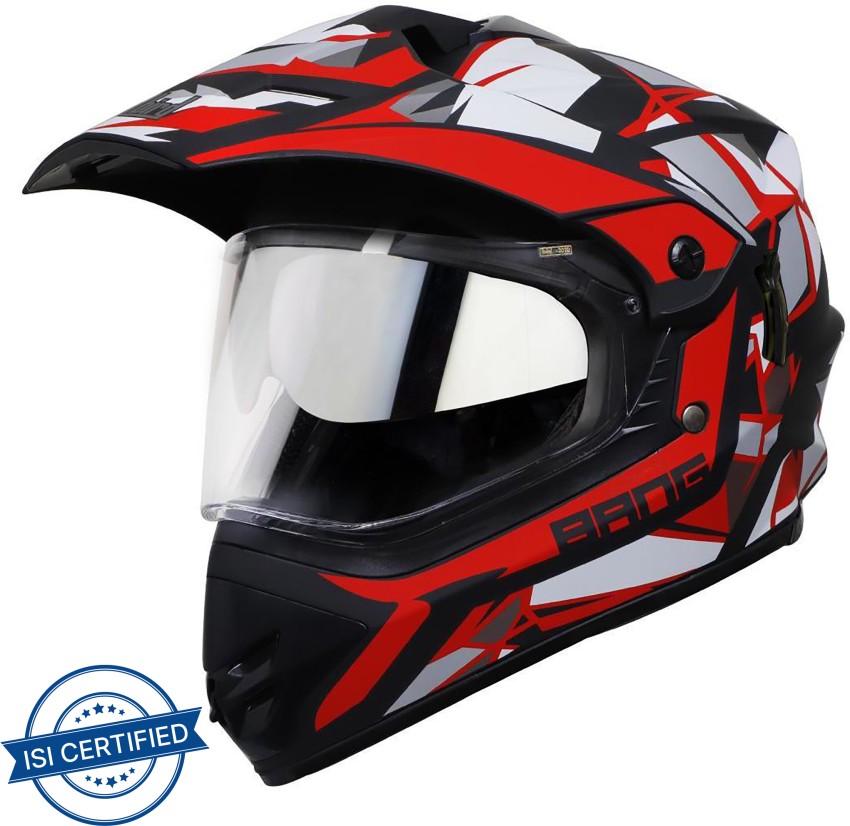 Motocross discount helmet red