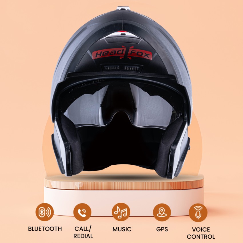 Soman Bluetooth Double Lens Flip Up Motorcycle Helmet For Men And