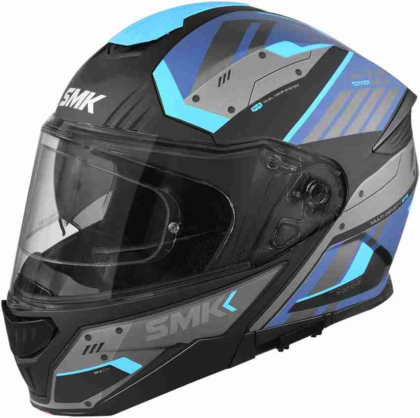 SMK Gullwing Tekker with Dual Visor MA 265 XXL Motorbike Helmet