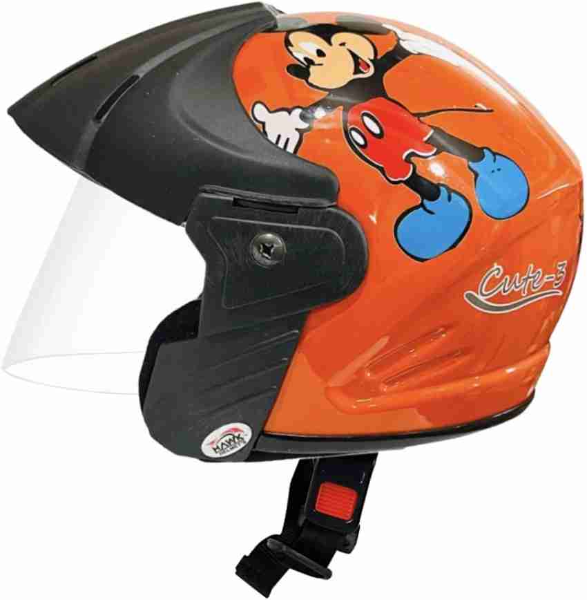 Orange kids helmet sales