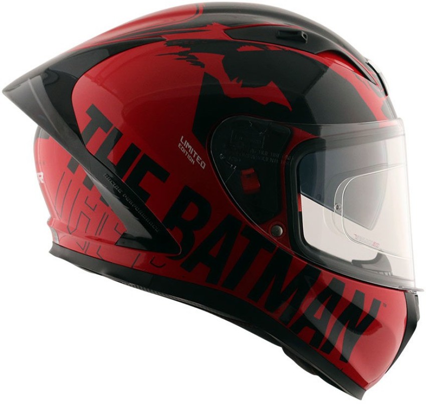 Red and online black helmet