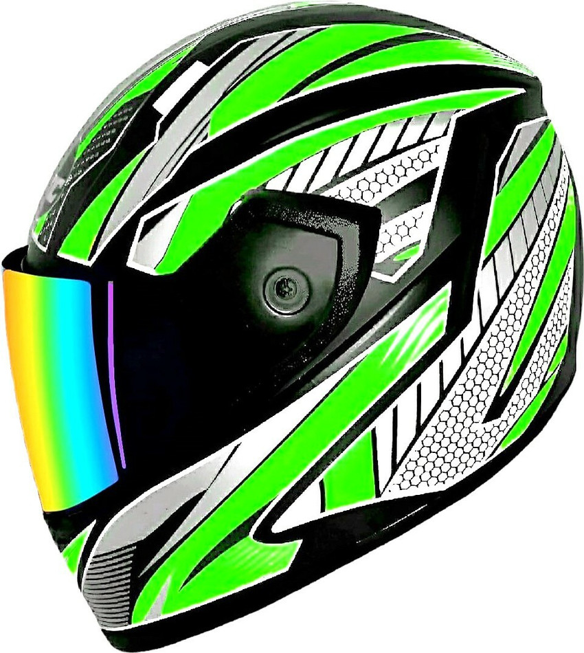 robtic full face helmet with Rainbow visor for men and women in