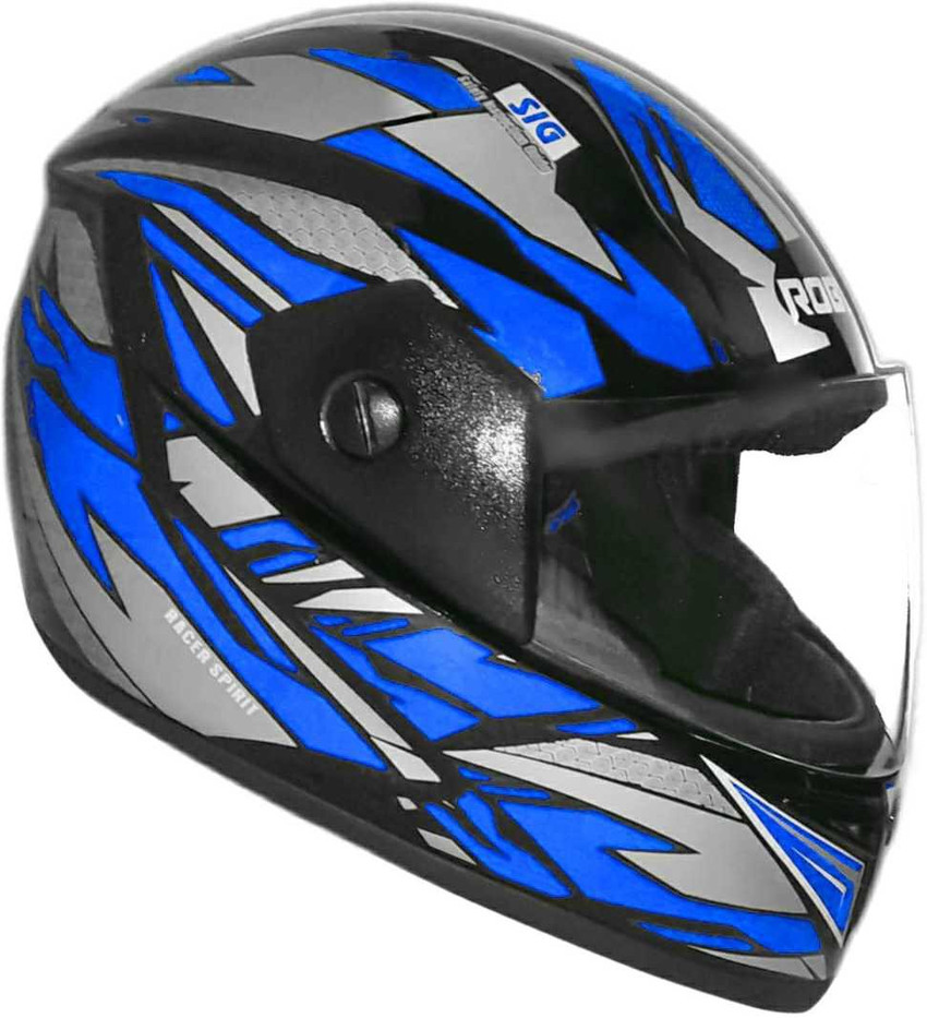Motorbike helmet blue hot sale