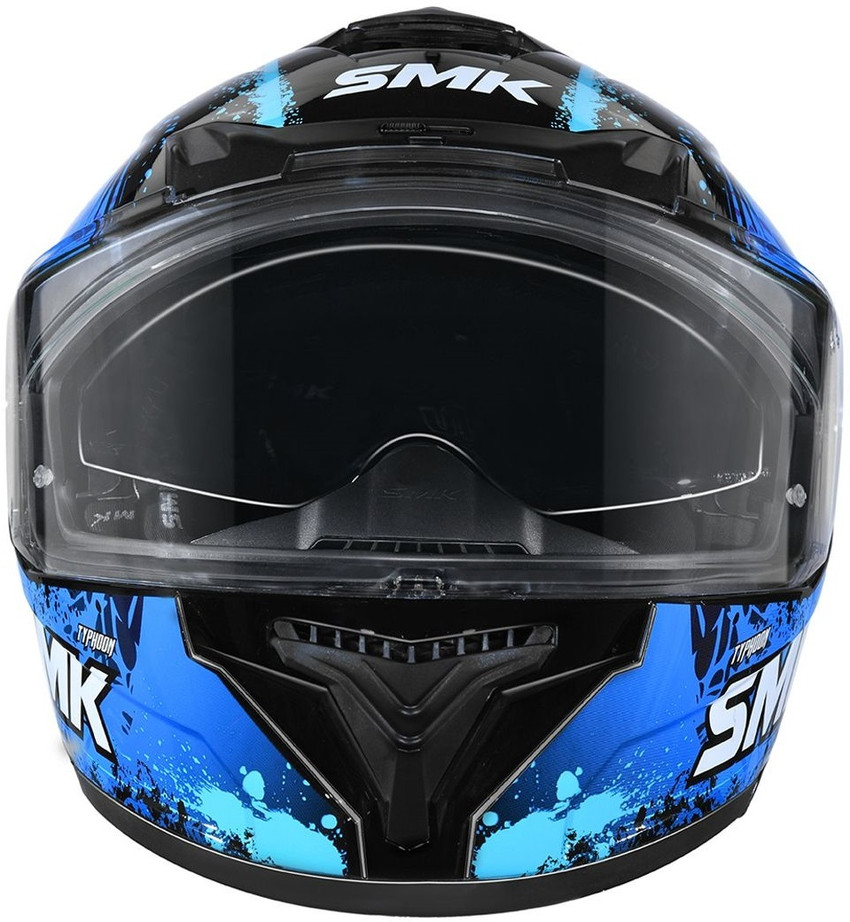 Smk helmet black visor sale