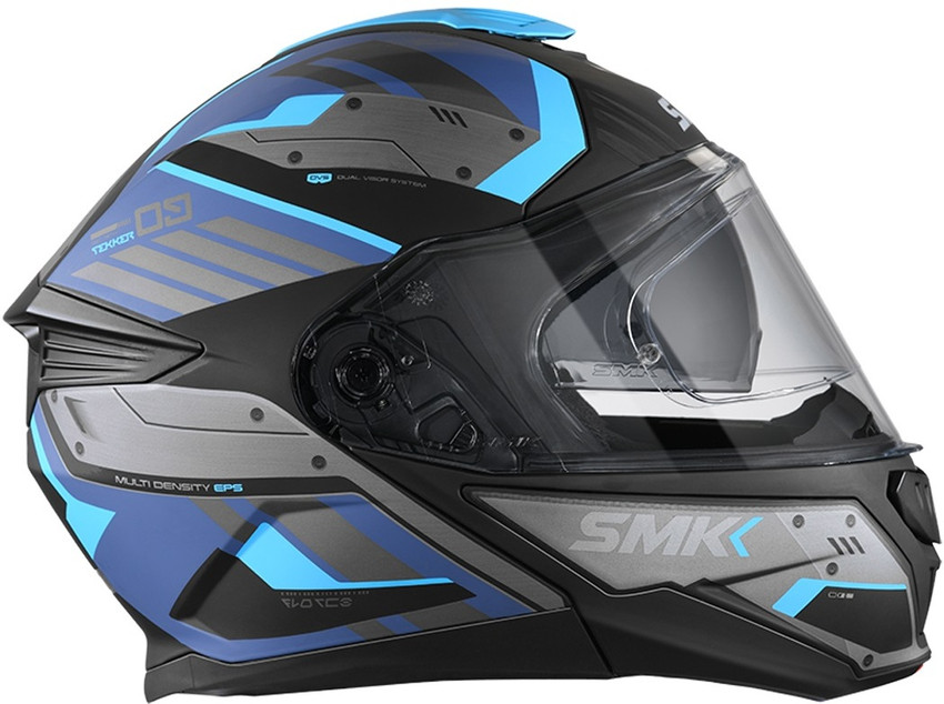 SMK Gullwing Tekker with Dual Visor MA 265 XXL Motorbike Helmet