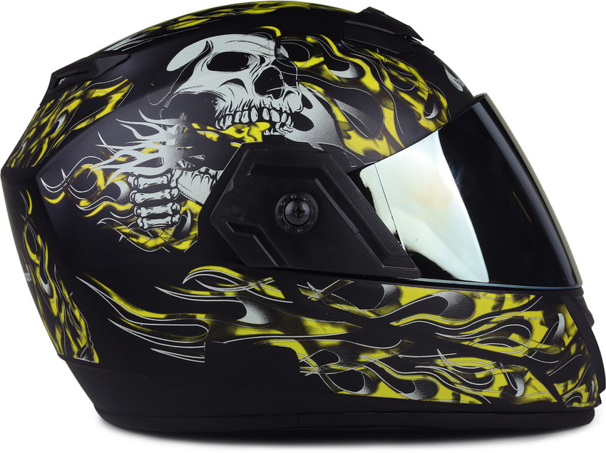 urban carrier ABS Ghost Rider Full Face Rainbow Visor Motorbike