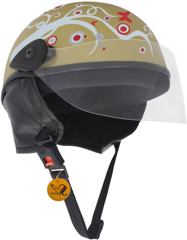 Sage square scooty half helmet 2025