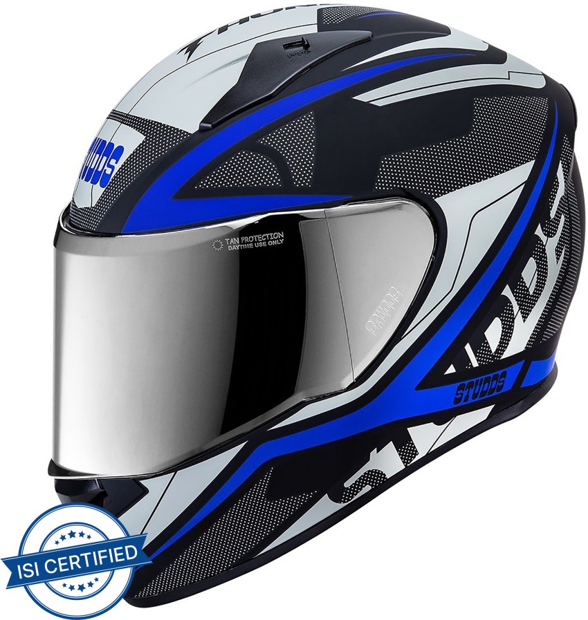 Studds professional helmet store with mirror visor