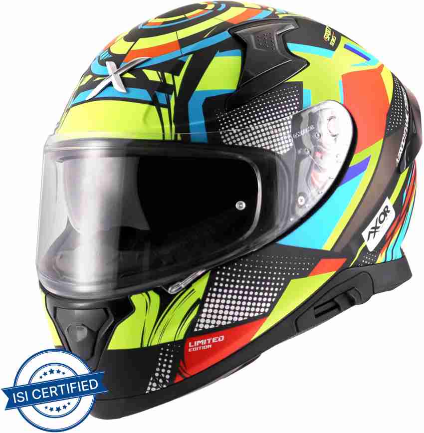 Axor Apex Vivid Dual Visor Motorbike Helmet - Buy Axor Apex Vivid 