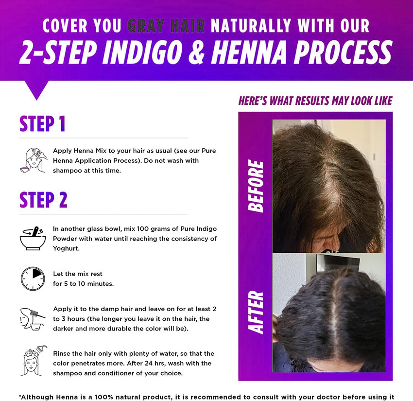 Top 122+ indigo hair dye without henna super hot ceg.edu.vn
